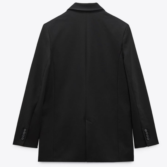 NWT Zara Straight Cut Buttoned Blazer - Picture 5 of 9
